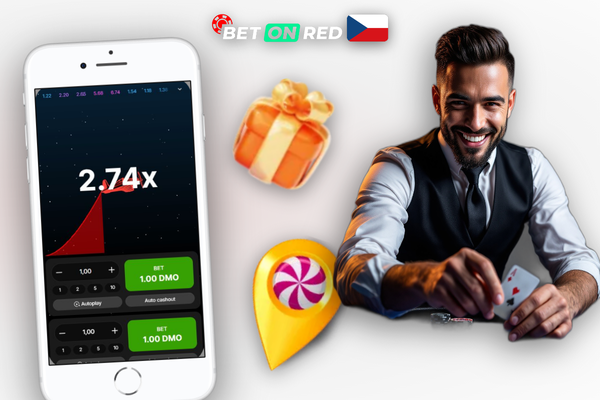 Herní rozhraní Aviator v Betonred Casino s panelem sázek a křivkou multiplikátoru