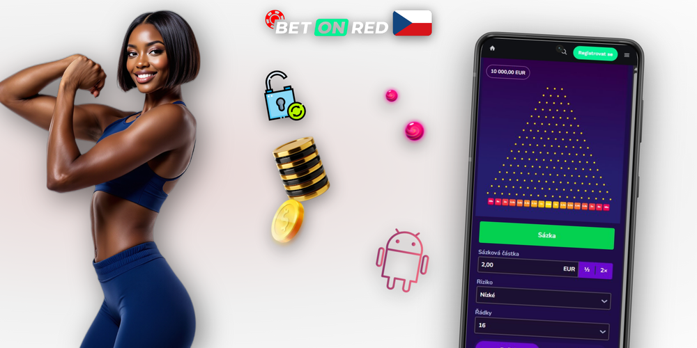 Infografika tří úrovní rizika Plinko — nízké, střední a vysoké — s rozsahy multiplikátorů v Betonred Casino