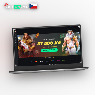 Webová verze Betonred Casino otevřená v prohlížeči na laptopu bez nutnosti instalace